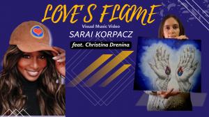 Love’s Flame, a worship piece by Christian singer-songwriter Sarai Korpacz, is now presented through an artwork music video featuring visual artwork by Christina Drenina, released in celebration of the Easter season Love’s Flame Christian music video featuring Sarai Korpacz and artwork by Christina Drenina showing Jesus’ hands with flames