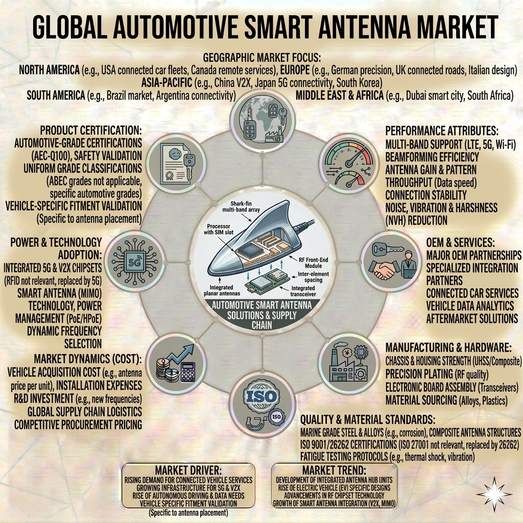 The Connected Cockpit: Global Automotive Smart Antenna Market to Hit USD 18.1 Billion by 2035