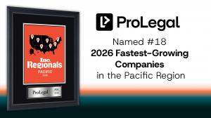 At a time when the legal industry is undergoing rapid transformation, ProLegal has emerged as one of its fastest-growing disruptors, earning the No ProLegal Named #18 on Inc. Regionals Pacific 2026 Fastest-Growing Companies