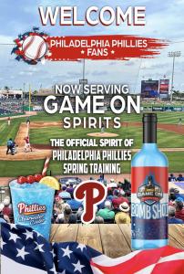 A spirits brand developed on Florida’s Gulf Coast is expanding its presence across the Minor League Baseball system of the Philadelphia Phillies
