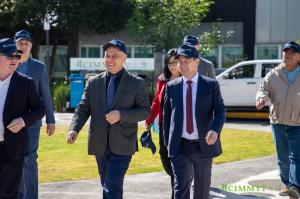 Uzbek representatives during their visit to CIMMYT