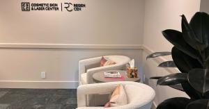 The patient waiting area at Cosmetic Skin & Laser Center | RegenCen's Palm Beach, FL clinic
