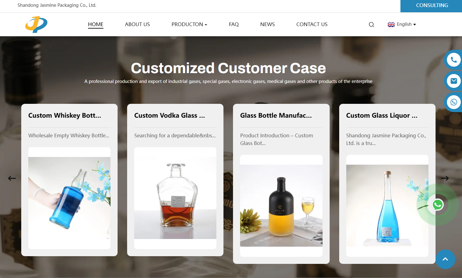 Jasmine: How a Leading Word Custom Glass Bottle Manufacturer is Shaping Global Brand Identities