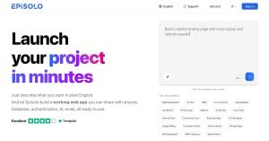Episolo.com landing page