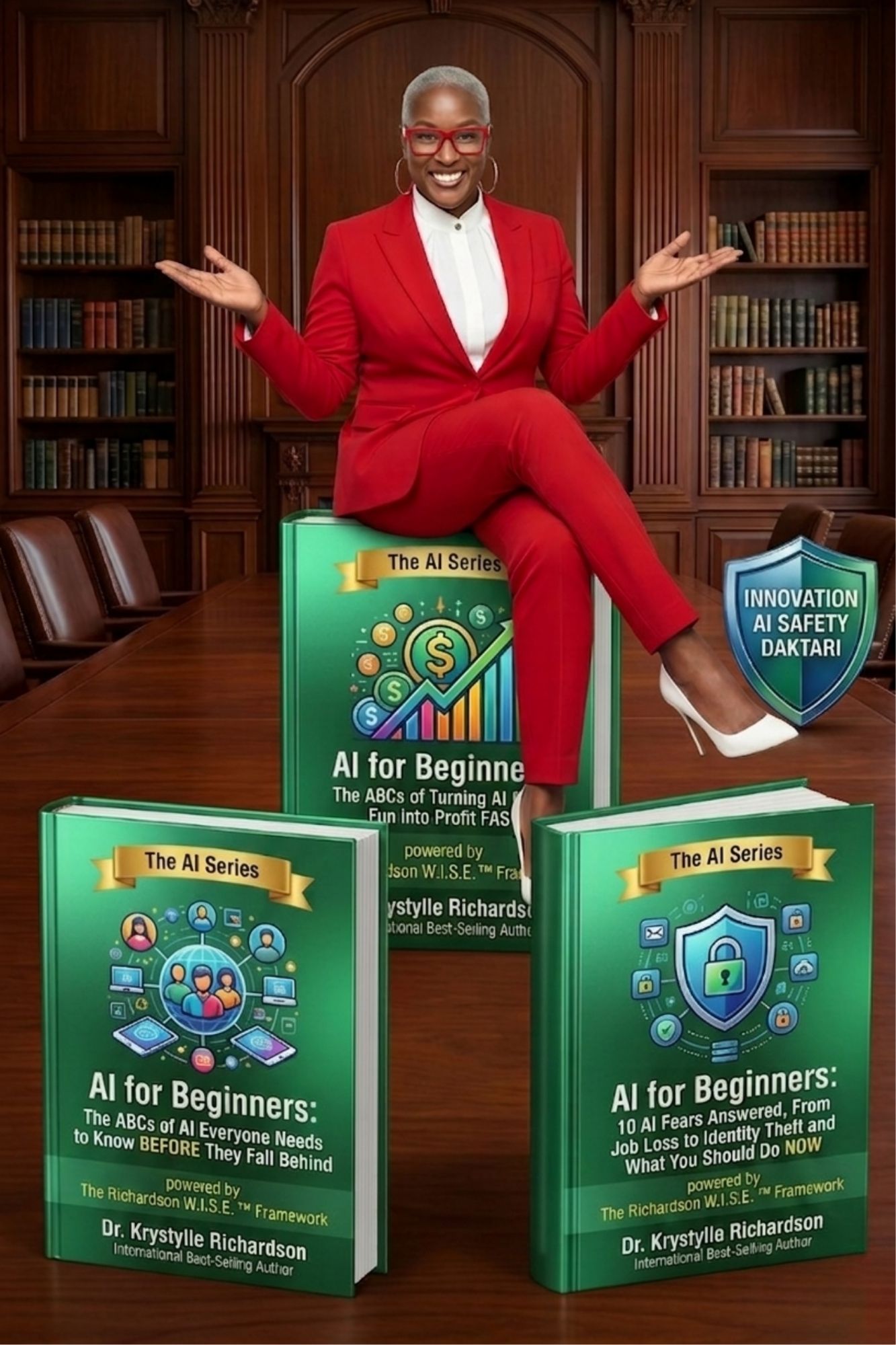 Dr. Krystylle Richardson’s New 3-Book AI Series Equips Beginners with AI Confidence and Details Shocking Real-World Risk