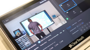 Clear Touch Redefines Mobile Broadcasting with the Official Launch of Command Studio 14 The touchscreen interface of the Clear Touch Command Studio Capture Console showing multi-camera PTZ controls, live video switching, and audio levels for professional mobile broadcasting.