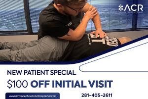 Advanced Chiropractic Relief (ACR) is welcoming new and returning patients this spring with a limited time promotion, offering personalized chiropractic care focused on pain relief, improved mobility, and overall wellness New Patient Special $100 Off Initial Visit - Chiropractor performing adjustment
