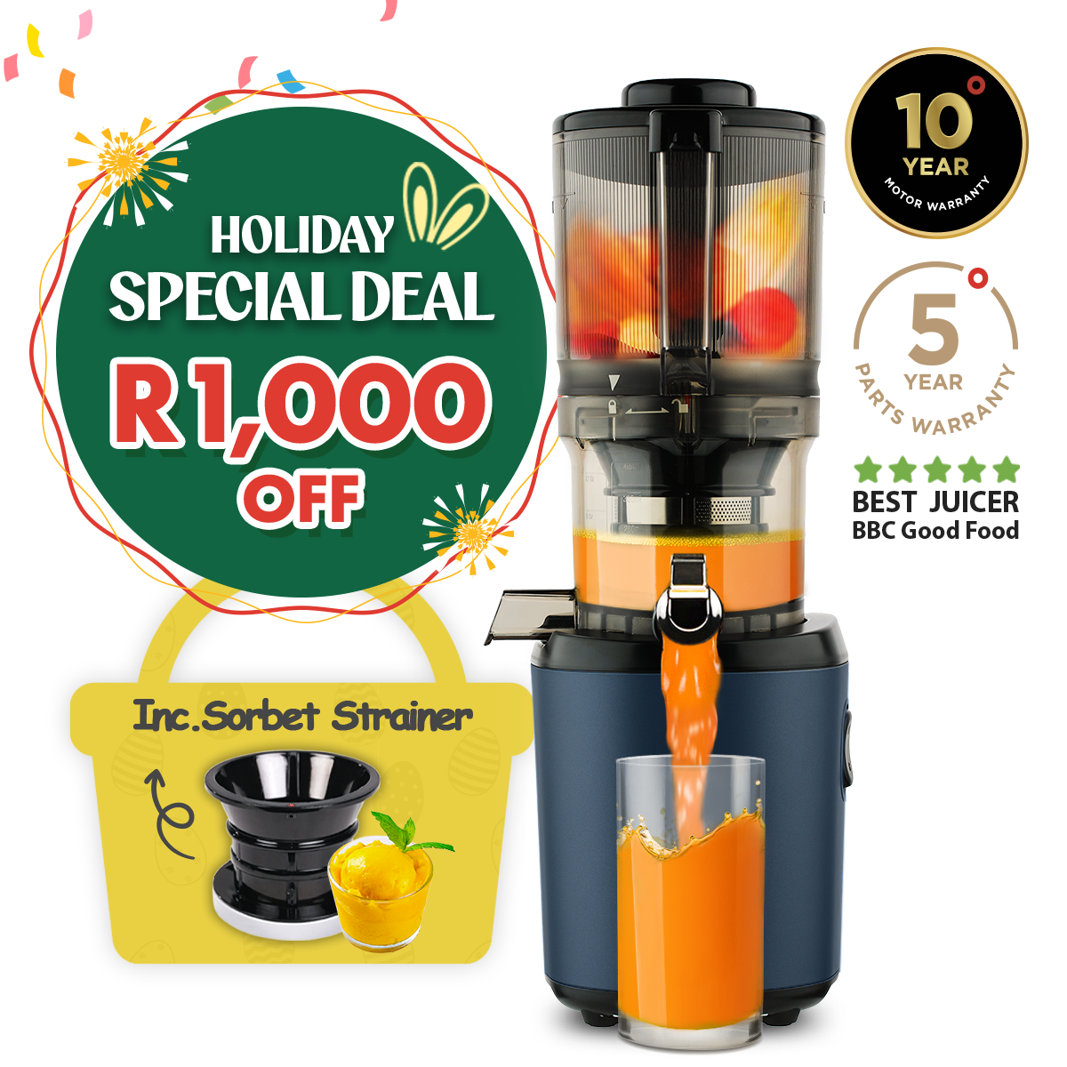 Kuvings South Africa Launches ‘Holiday Special Deals’ Promotion with R1000 Off AUTO6 Cold Press Juicer