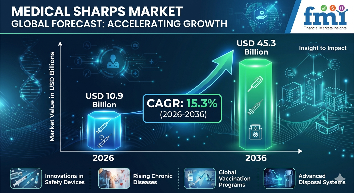Global Medical Sharps Market to Reach USD 45.3 Billion by 2036, Driven by Safety Regulations