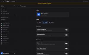 BigBlueBam Banter Preferences Panel - The screen shows a Slack-like team messaging application called 