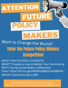 High Res Future Policy Makers Contest Flyer