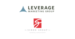 Leverage Marketing Group recently acquired the business-to-business marketing firm The Simon Group of Sellersville, Pa Leverage Marketing Group and The Simon Group Stacked Logos