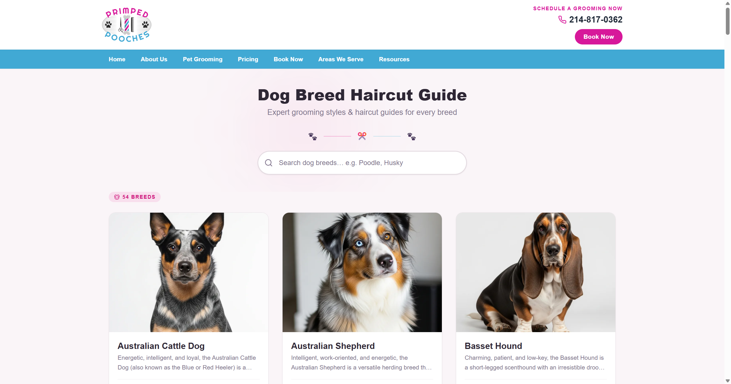 Primped Pooches Mobile Dog Spa Launches Comprehensive Dog Breed Haircut Guide