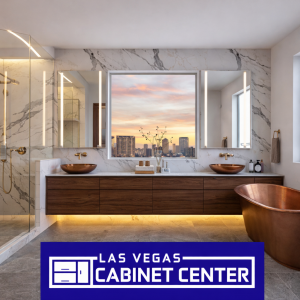 Las Vegas Wholesalers Kitchen and Bathroom Cabinet Center Scales Logistics Fleet to 10 Trucks; Accelerates Service to Summerlin & Henderson A newly remodeled luxury kitchen in Summerlin featuring custom white shaker cabinets and a large marble island.