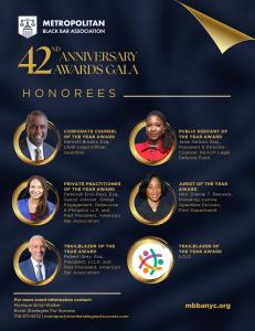 MBBA 42nd Annual Gala Honorees