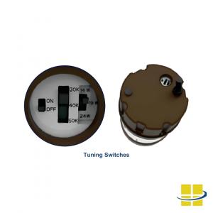ORBE 14-19-24 LED Round Dome-Top Louvered Reflector Bollard Light (Tuning Switches)