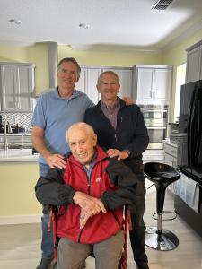 New “Sports Heaven: The Birth of ESPN” Documentary team: L to R: Director Greg DeHart, Executive Producer and Entrepreneur Garrett Sutton and ESPN Founder Bill Rasmussen.