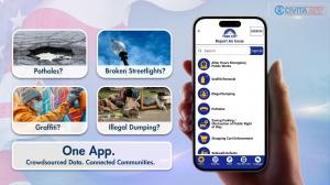 Rattle Tech, a leading provider of cloud-based and mobile solutions for government organizations, is expanding the capabilities of its Civita App platform to further support cities and counties in modernizing citizen engagement and service delivery Civita App mobile interface showing digital 311 issue reporting for potholes, graffiti, and illegal dumping with crowdsourced community engagement features