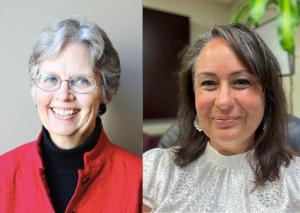 Dr. Louise Waters and Dr. Kelly Carvajal-Hagemen side-by-side portraits, guests on Literacy Now Together sharing strategies from Oakland Unified and Seaford literacy success.