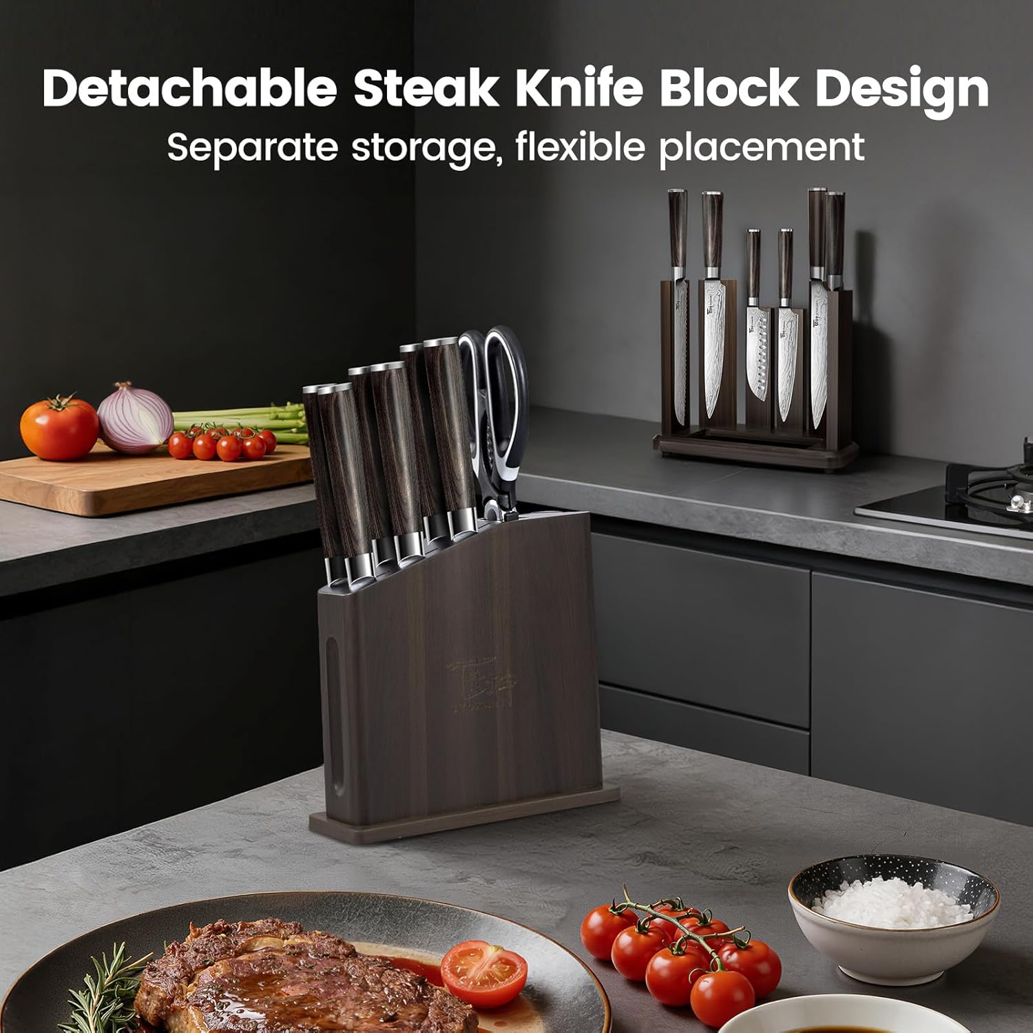 SYOKAMI Introduces 15-Piece Magnetic Block Knife Set With Detachable Steak Block