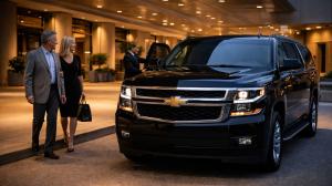 San Diego – Palm Springs crni SUV koji preuzima putnike s profesionalnim vozačem