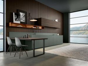 Italian Touch kitchen cabinetry by Composit Cucine at B Design Denver showroom Colorado