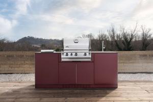 European outdoor kitchen systems at B Design Denver Colorado showroom