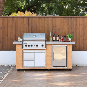 78” Pro Elite 5B TimberArt Island Grill
