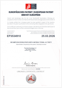 EPO Patent Certificate