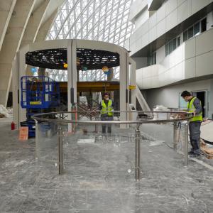 Zoomking, a globally recognized key supplier of interactive science museum exhibits and a leading science museum exhibit fabricator, is pleased to announce the official commencement of on-site installation for the new Kutaisi Tech Hub in Georgia Foucault pendulum installation at Kutaisi Tech Hub, interactive science museum exhibit by Zoomking