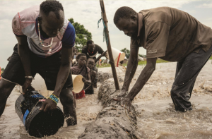 Panam, a community in South Sudan. In recent years climate change has significantly disrupted weather patterns in this region, making it increasingly difficult for communities to rely on traditional farming. Strengthened adaptation efforts are urgently ne