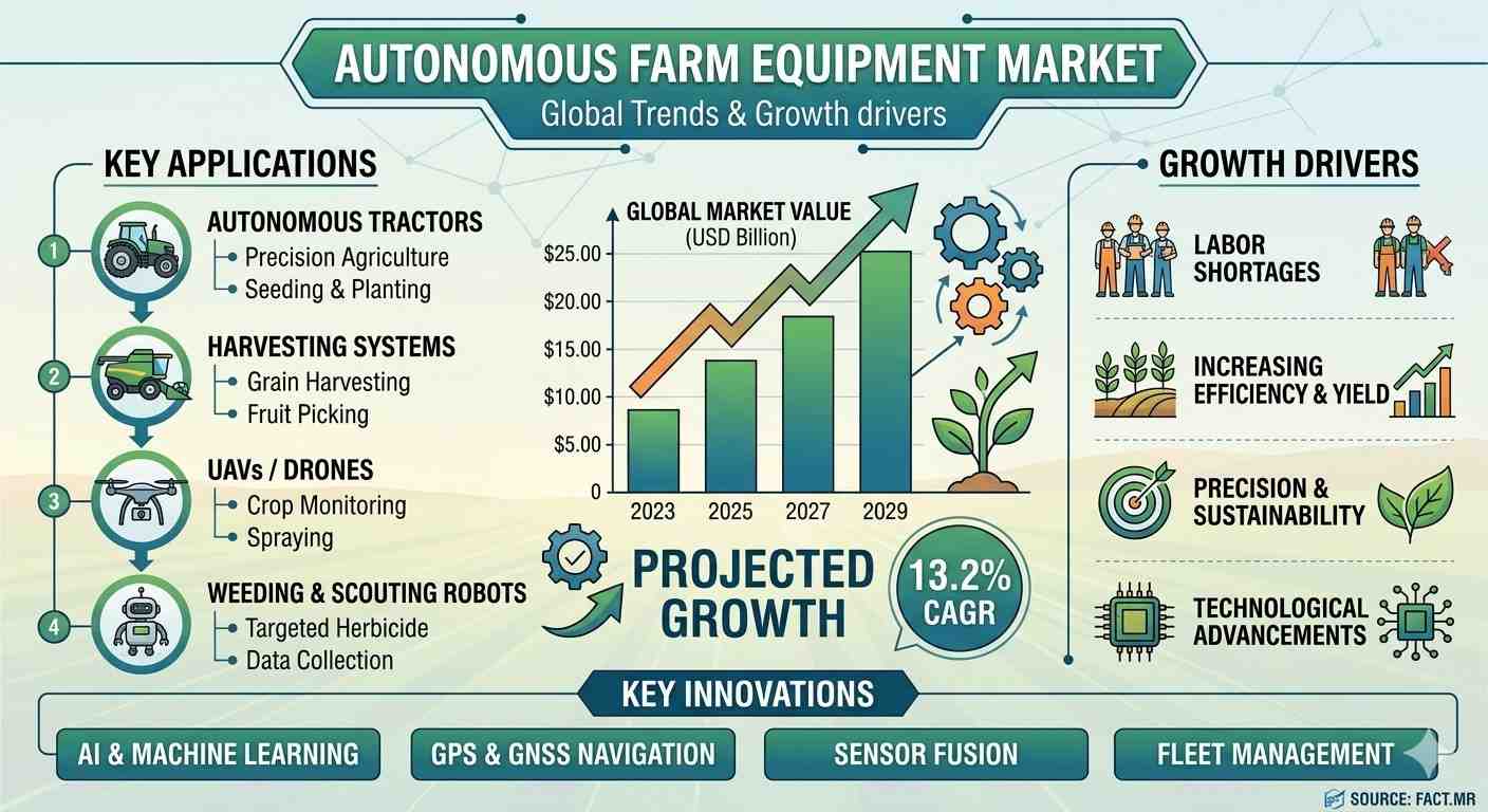 Germany Autonomous Farm Equipment Market Growth Led by Deere, AGCO, CNH