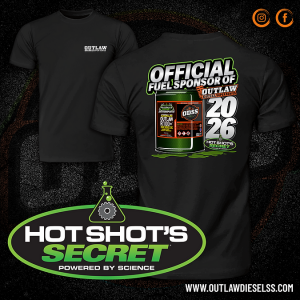 Hot Shot’s Secret™ Signs 3 Year ODSS Title Sponsorship (2026-2028) And Official Fuel Sponsor - Adrenaline® Outlaw R100+ 14 ODSS tee shirt