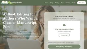 bookeditor.io homepage screenshot