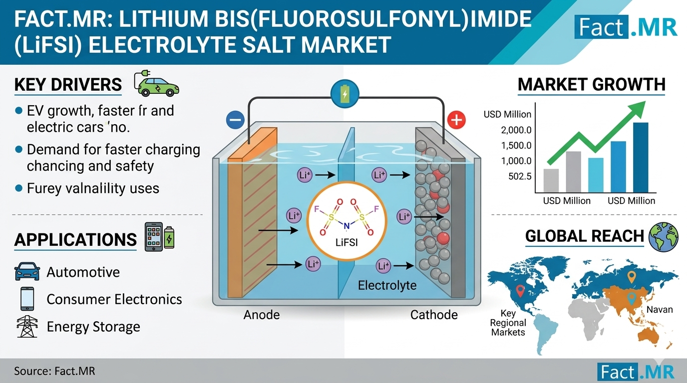 Germany Lithium Bis(fluorosulfonyl)imide (LiFSI) Electrolyte Salt Market Accelerates; BASF and Arkema Lead