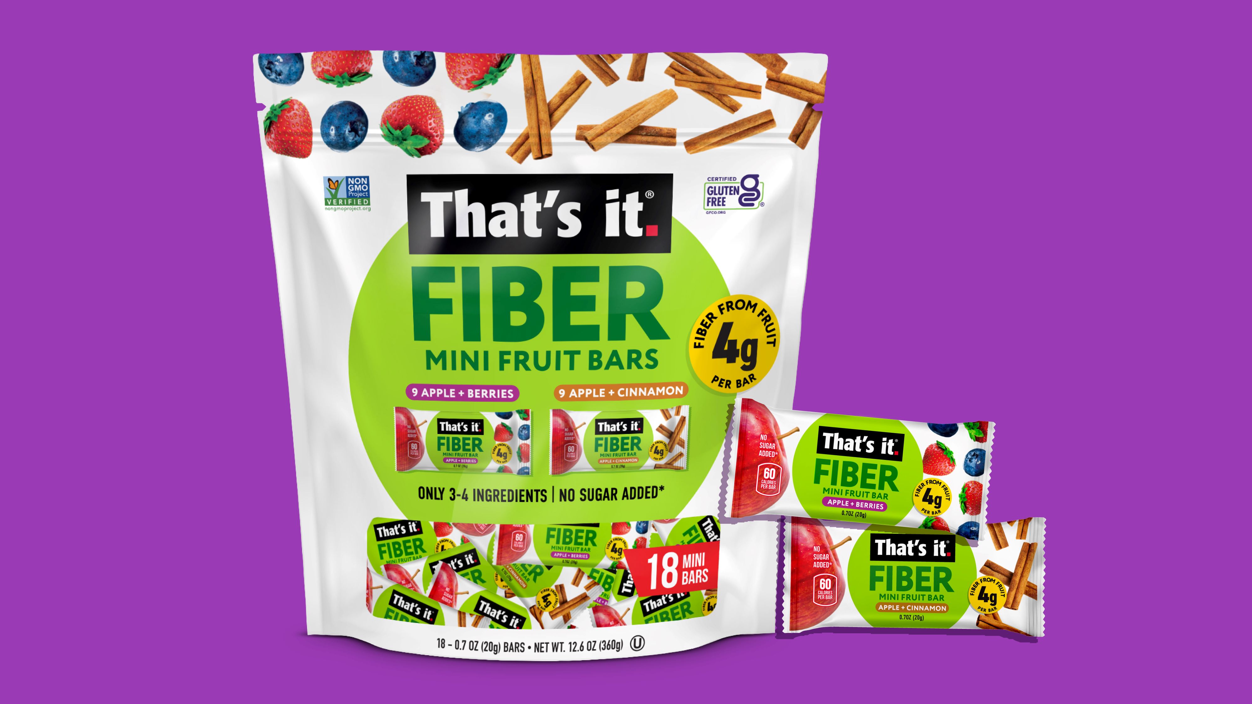 That’s it. Launches Fiber Mini Fruit Bars Variety Pack at Sam’s Club Nationwide