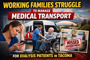 For many families across Tacoma, managing healthcare is not just about access to doctors or treatment plans Working Families Struggle to Manage Medical Transport for Dialysis Patients in Tacoma