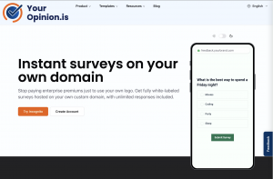 YourOpinion Custom Domain Surveys