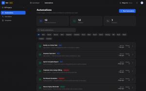 A screen capture of Bolt, the cross-application automations framework on BigBlueBam