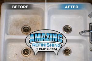 From stained and worn to clean and restored with professional refinishing