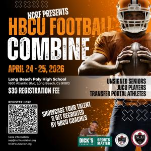 Image of promotional asset for NCRF HBCU Football Combine
