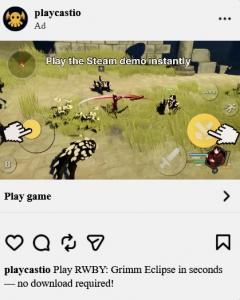 Playcast Instant Play Instagram