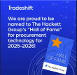 Tradeshift Named to The Hackett Group's 2025-2026 Hall of Fame