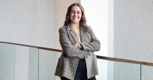 Lindsay Lefeld, representing The League Global’s focus on real-world skill development and team growth through hands-on recruitment.