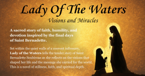 Set within the quiet walls of a convent infirmary, Lady of the Waters tells the tender story of Saint Bernadette Soubirous as she reflects on the visions that shaped her life and the message she carried for the world. This is a novel of stillness, faith, 