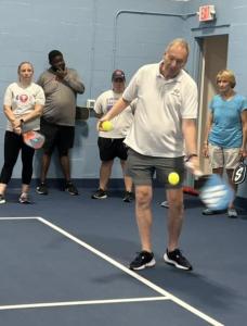 Randall Bedwell teacing pball