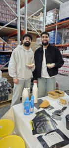 Sample day with customers