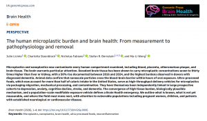 The human microplastic burden and brain health: From measurement to pathophysiology and removal