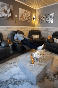 MetaLounge at Confidia Health Institute where patients relax after completing MetaLab testing