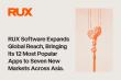 RUX Software Expands Global Reach, Bringing Its 12 Most Popular Apps to Seven New Markets Across Asia